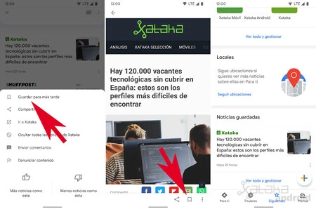 Google ニュース 後で読むために保存
