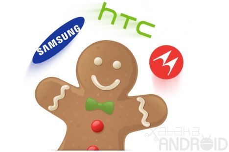 Gingerbread para Samsung, HTC y Motorola