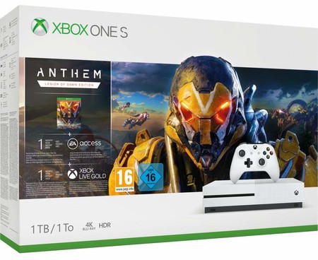 Consola Microsoft Xbox One S de 1TB + Anthem: Legión Del Alba a su precio mínimo en Amazon: 189,95 euros