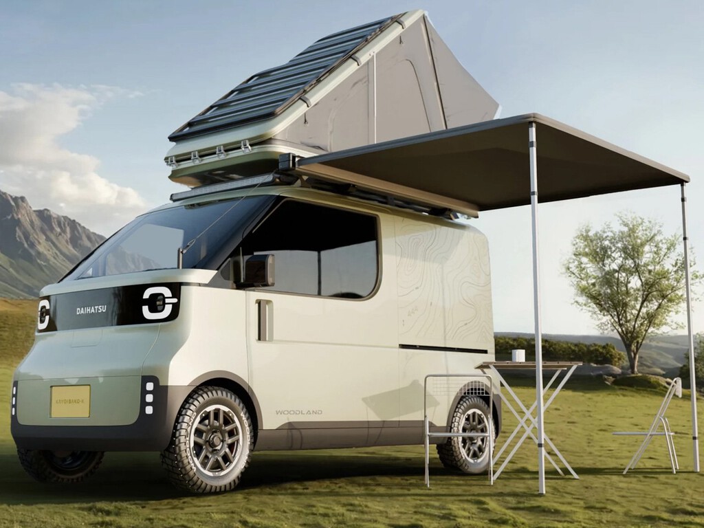 Toyota se ha inventado una micro camper eléctrica que se parece a Wall-E, y es tan pequeña que cabe en casi cualquier sitio