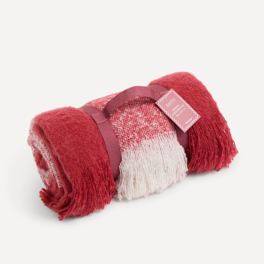 Basics El Corte Inglés - Manta decorativa Check 