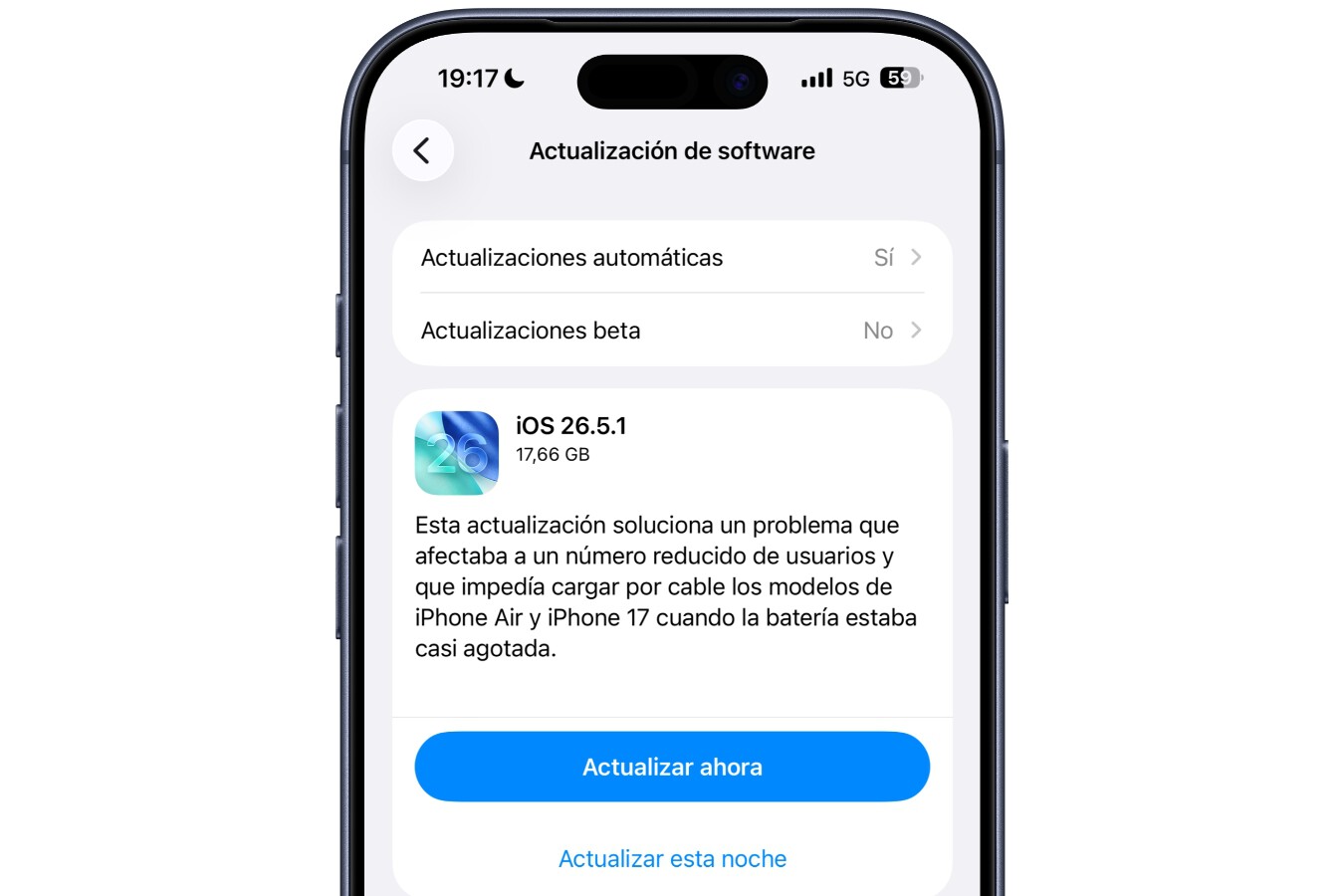 Toca actualizar el iPhone: Apple acaba de lanzar iOS 26.5.1 con una ...