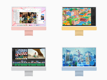 Los 6 + 1 colores del nuevo iMac 2021 que homenajean al iMac original y el logo de Apple