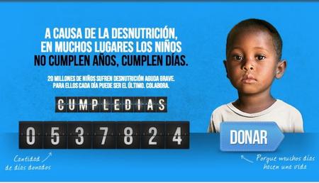 Cumpledías: campaña de Unicef contra la desnutrición infantil