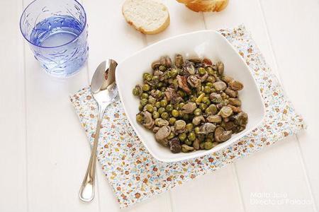 Receta de habas rehogadas