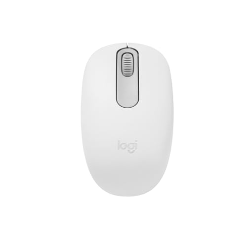 Logitech M196, Mouse inalámbrico Bluetooth, batería con duración de 12 Meses, Compatible con PC y Mac - Blanco