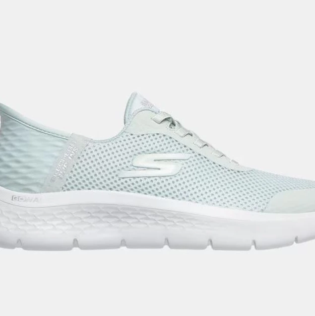 Zapatillas Slip-ins: GO WALK Flex de mujer tipo running bajas en malla Verde menta Skechers

