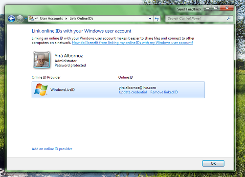 LiveID Windows 7