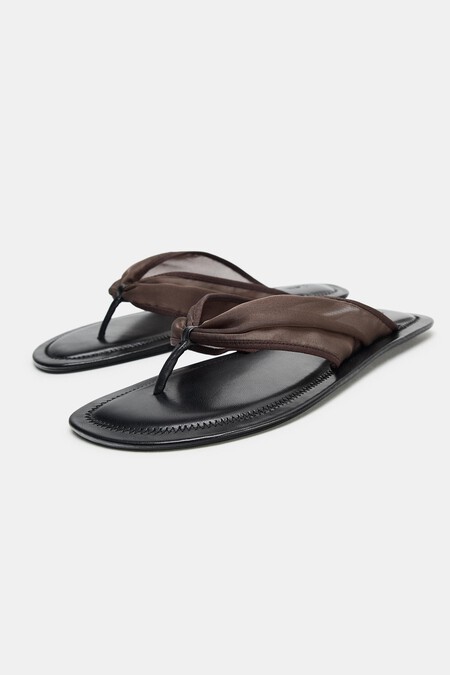 Sandalias Planas Bonitas Comodas Elegantes Finas Zara