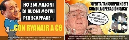 Ryanair sigue con su publicidad llamativa