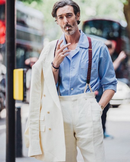 Richard Biedul fue el hombre mejor vestido (en la pasarela y la calle) de la Fashion Week de Londres