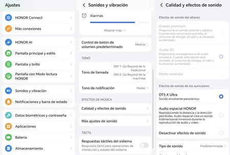 Ajustes Sonido Auriculares