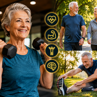 Após os 60 anos, fazer exercícios dois ou três dias por semana já leva a mudanças