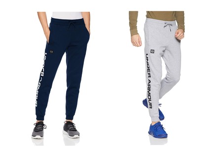 Desde 29,69 euros podemos estrenar unos pantalones deportivos Under Armour Rival Fleece Script Jogger gracias a Amazon
