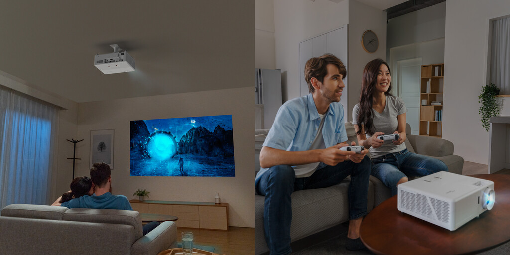 El proyector láser UHZ50 de Optoma quiere entusiasmar a jugadores y cinéfilos con una resolución 4K y hasta 240 Hz en pantalla