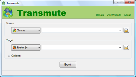 Transmute, migra tus favoritos entre navegadores sin esfuerzo