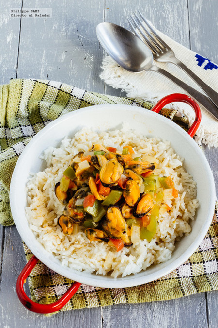 Mejillones picantes a la mexicana. Receta
