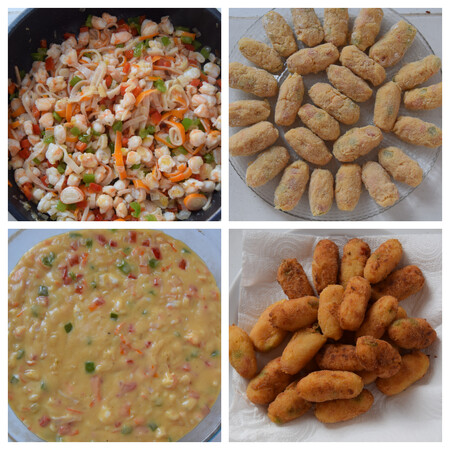 Croquetas de marisco paso a paso