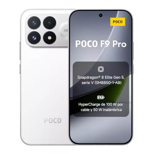 POCO F9 Pro, Smartphone 12+512, Blanco, batería de 6330mAh, carga de 100 W