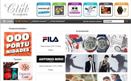 Oooferton, ofertas de grandes marcas con tiempo limitado en su Club 