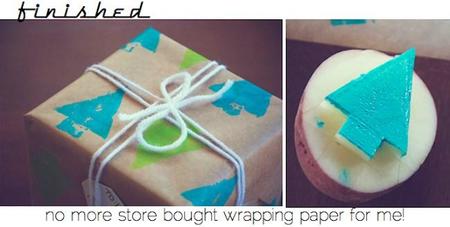 diy papel envolver navidad