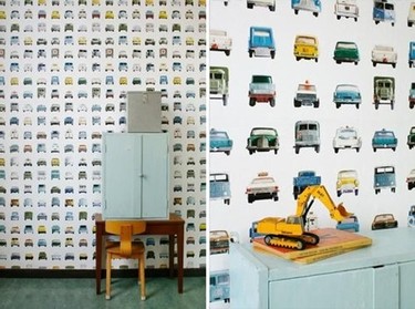 Papel pintado para la habitación infantil de Studio Ditte