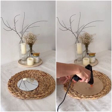 No lo sabía, pero con un espejo reutilizado y un puñado de conchas podemos hacer esta maravilla de decoración mediterránea 