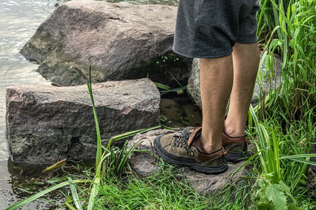 Primer Plano De Zapatos Comodos Para Viajar Y Largas Caminatas Copia