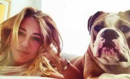 Miley Cyrus la mejor amiga de su perros ¡guau, guau!