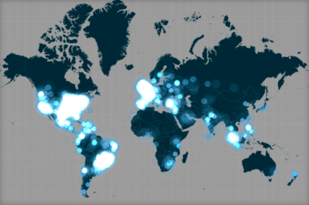 Con este mapa interactivo podrás ver cómo se vivió en Twitter la Keynote de Apple