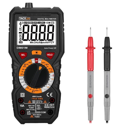 Cupón de 8 euros de descuento para el multimetro digital Tacklife DM01M. Aplicándolo cuesta sólo 18,99 euros en Amazon