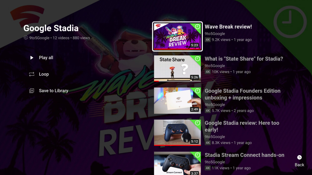 YouTube para Android TV estrena nueva interfaz en las listas de reproducción: ahora son más fáciles de usar