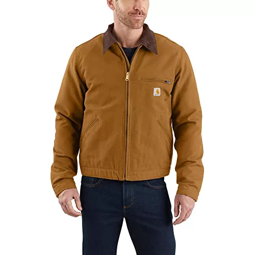 Carhartt, Hombre, Detroit Chaqueta En Lona De Algodón Con Forro