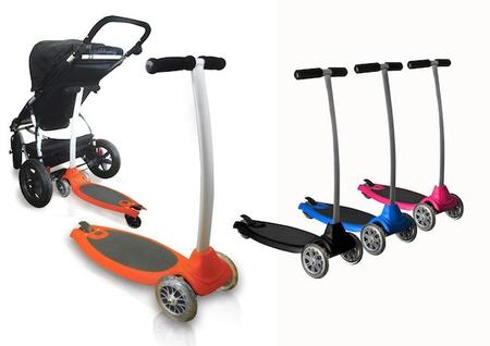 Mountain Buggy Freerider, plataforma para el carrito y patinete a la vez