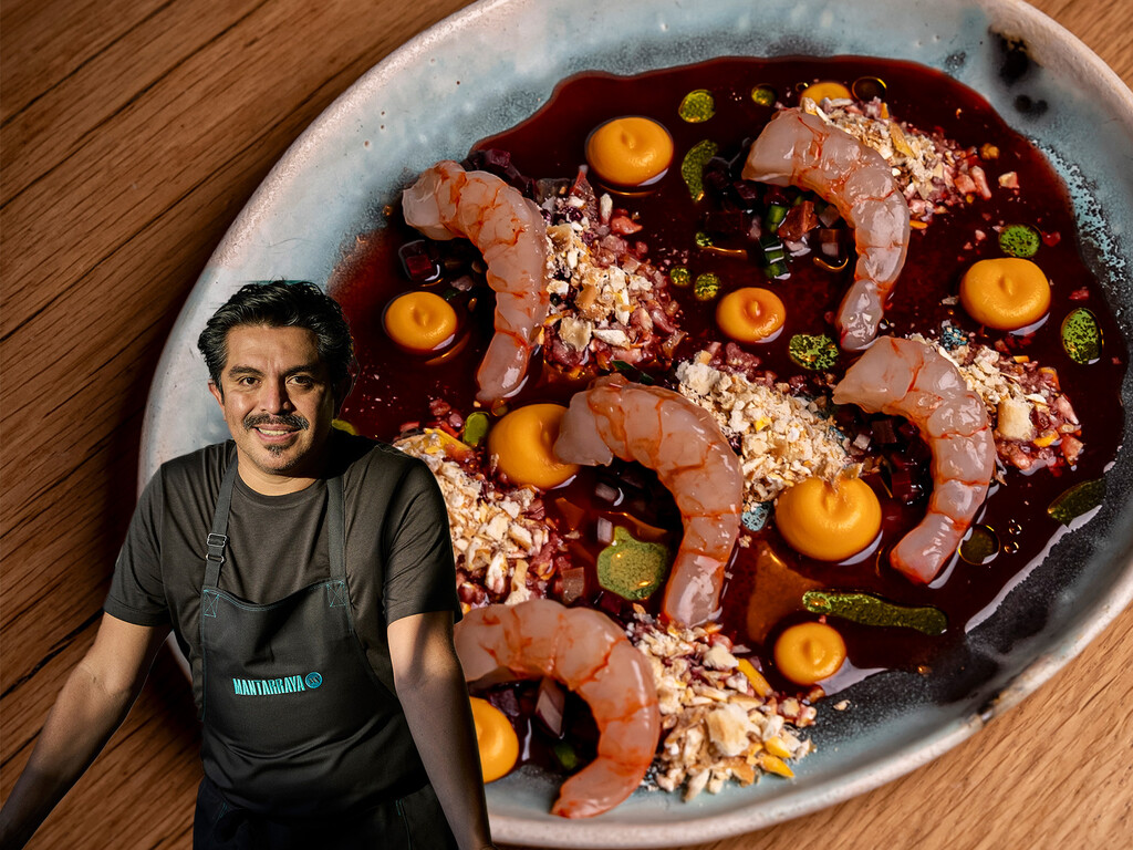 Así integra el chef mexicano Roberto Ruiz la remolacha en un ceviche de gambas: "Es la marinada revelación para mariscos"