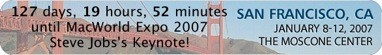 Widget cuenta atrás para la MacWorld'07