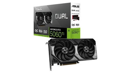 Tarjeta Gráfica ASUS DUAL GeForce RTX 5060 Ti OC Edition 8GB GDDR7 Reflex 2 RTX AI DLSS4