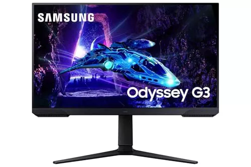 Samsung LS27DG300EUXEN - Monitor Gaming Odyssey G3 de 27 Full HD (1920 x 1080, 16:9, 180Hz, 1ms, Panel IPS, AMD FreeSync, Modo Eye Saver, Flicker Free), Negro, Versión 2024 Samsung LS27DG300EUXEN - Monitor Gaming Odyssey G3 de 27 Full HD (1920 x 1080, 16:9, 180Hz, 1ms, Panel IPS, AMD FreeSync, Modo Eye Saver, Flicker Free), Negro, Versión 2024