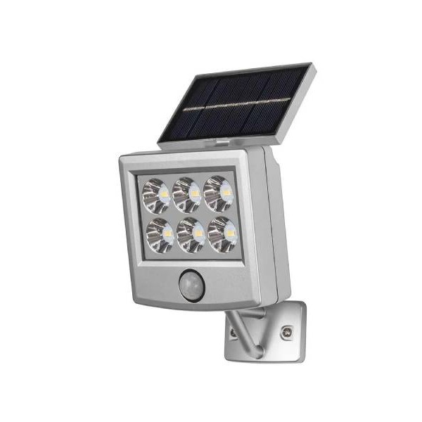 Lámpara LED con panel solar integrado
