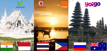¿Qué operador ofrece las tarifas de roaming más baratas para viajar a Asia u Oceanía?