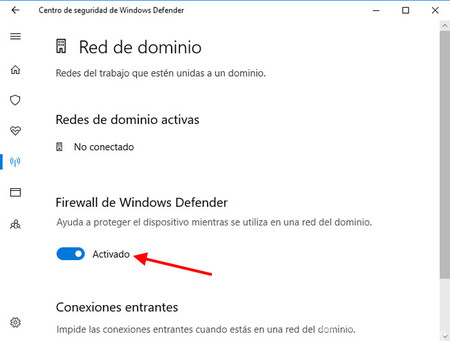 Desactivar firewall de windows 10