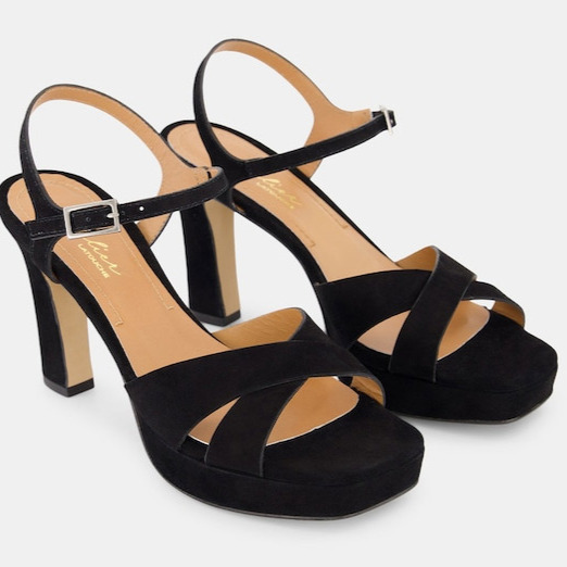 Latouche - Sandalias de mujer con plataforma y tacón fino.