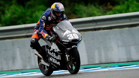 Luis Salom en los test de Jerez