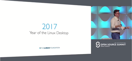 El director de la Linux Foundation proclama 2017 el año de Linux en el escritorio... desde su Macbook