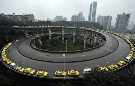 Los taxistas chinos ensayan para el "Peak-Oil"