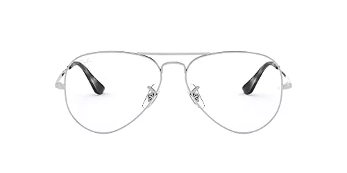 Ray-Ban 0RX6489, Monturas de Gafas Unisex adulto, Marrón (Silver), 55