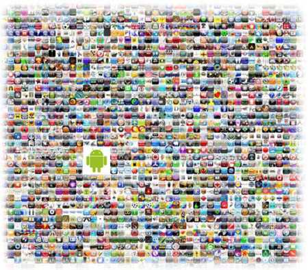 Apple App Store: 10.000 aplicaciones, 300 millones de descargas - Android Market: 462 aplicaciones