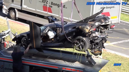 Un Koenigsegg One:1 se destruye en el Infierno Verde