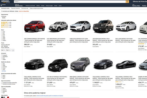 El renting de coches de Amazon Motors frente a sus rivales: ¿cuál es mejor?