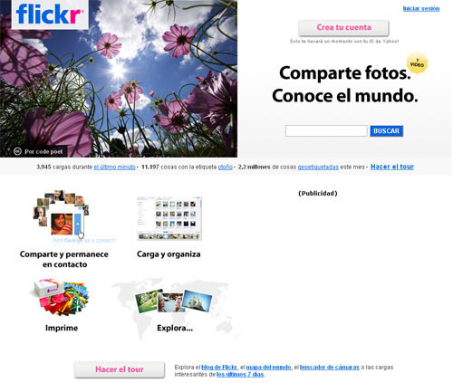 Galerías gratis en internet: flickr